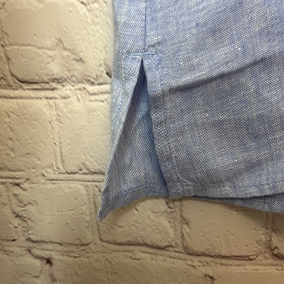 Talbots Plus Linen Peasant Top - Picture 8 of 11